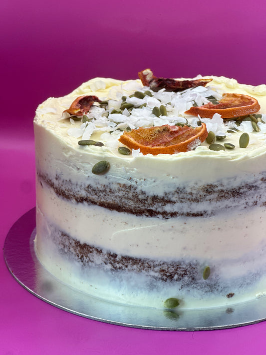 Carrot, Maple & White Chocolate Cake