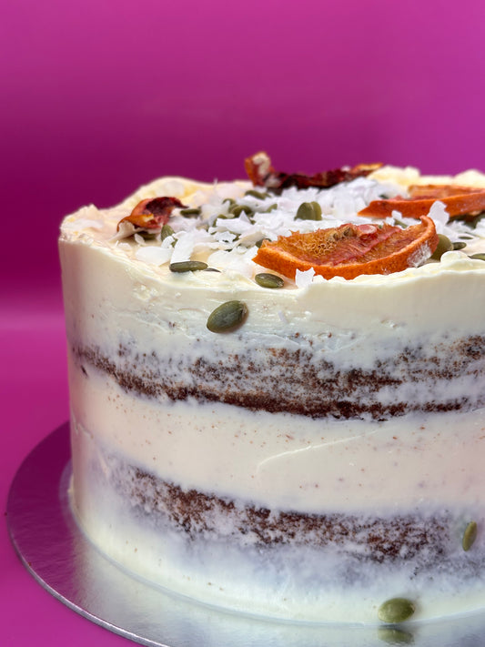 Carrot, Maple & White Chocolate Cake